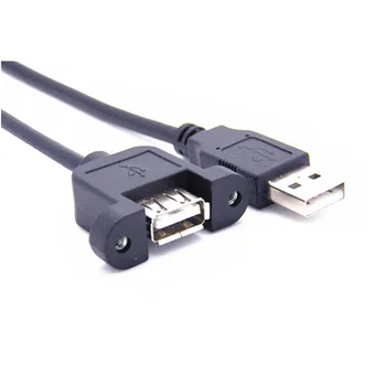 USB 2.0 Muškarac da Ženka Produžiti Kablovsku USB 2.0 Ženski Vijeće Mount da USB Muškarac Ugao Uključi Produžni Kabel 0.3 m/0.5 m/1m/1,5 m