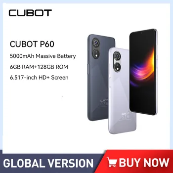 Cubot P60 Android 12 Telefona 6.517 Cm HD Okta Jezgro 6GB+128GB 20MP Kameru Dvojno SIM Karticu 4G Mobilne Telefone 5000mAh Baterija GPS