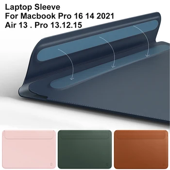 Laptop Torbu Rukava za Macbook Pro 16 Slučaj A2485 2021 Novi Macbook Pro 14 Rukav macbook Zrak 13 Slučaj kožu Pro 15 12 Ultra-tanki vreću