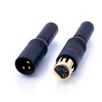 Pozlaćena XLR Da XRL Veza 3 Pin Žena ili Muškarac Ravnotežu Uključi 6-10mm HiFi Audio XLR Uravnotežen Kablovsku Uključi Konektor