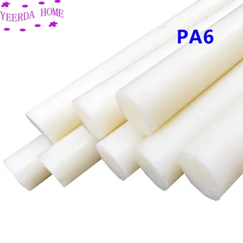 50 cm / 25cm bijele Polyamide držati PA6 čista Najlona šipke Nositi otporne rod dia.4mm~45mm bar Za mehanizaciju