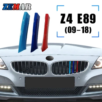 ZEMAR 3pcs ABS Za BMW Z4 Roadster E89 E85 G29 Auto Trke Rešetku Striptiz Trim Klip M Nastup Pribor 02-19 2020 2021 2022