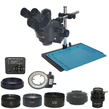 48MP HDMI Digitalni USB Microscopio Kameru 3.5 X-90X Simul-Glavna Trinocularni Stereo Mikroskopom Vojnik PCB Nakit Popraviti