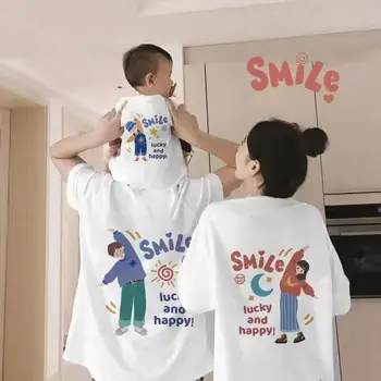 Smiješno Otac, Majka i Sin Porodice koji Odgovara Odjeću Porodica Vidi Ljeto Majice Tata Mama Dječak Djeca Majicu Bebu Bodysuits Najviše