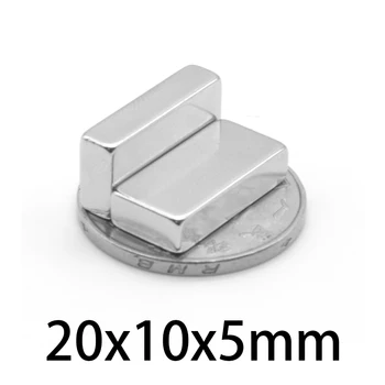 10-200pcs 20x10x5 magnet pravougaonik blok 20 * 10mm * 5mm neodymium magneti cuboid 20*10*5 trajno jaka retkih NdFeB