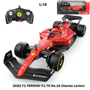 Rastar 2022 F1 Ferrari F1-75 #16 Lekler Trke RC Kola 1:18 Skali 2.4 G Daljinski Vozilo Kolekciju Poklon Za Odrasle Dece