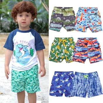 Ljeto Djeca Plaži Pantalone Crtani Otisak Hlačicama za Momci Brzo-Suva Djece kupaće Gaće Otvorenom za disanje Dijete Kostima 2-8 T