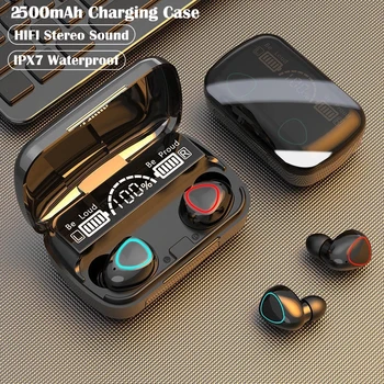 2022 Vruće prodaju M10 TWS Bežični Slušalice Slušalice Naplaćivati Kutiju Bluetooth-kompatibilni Stereo Vodootporne Slušalice Sa Mikrofon