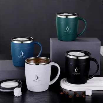 304 Nerđajućeg Čelika Ured Kavu sa Poklopac Duplo Sloj Termalni Mlijeko, Čaj Espresso Čaše Casu otporan na Drinkware