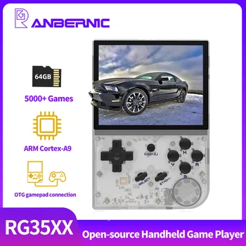 ANBERNIC RG35XX Retro Ručnim Konzole Linux Sistem 3.5 cm IPS Klasik Video Igrač Preinstalled sa 64GB 5000+ Igara