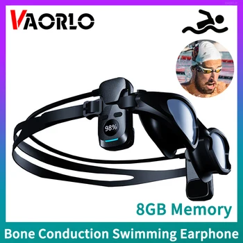 Kost Provodljivost Bežični Slušalice Plivanje Ronjenje Posvećen pod Vodom Muziku MP3 8GB Pamćenje IPX8 Vodootporne Bluetooth Slušalicu
