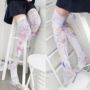 Novi Čarape Mode Čarape Opušteno Poliester Butine Visok Preko Koljena Čarape Devojke Žene Žena Dugo Koljeno Čarapu 2020 5-SW08