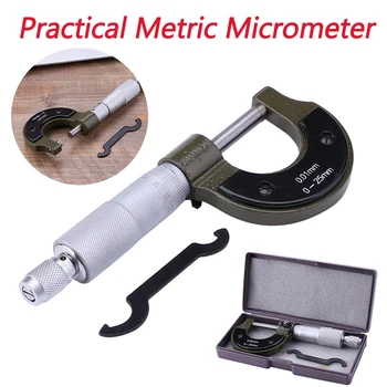 0-25mm Izvan Micrometer Caliper Preciznost Mjerač Vernier Caliper Površine Alat Micrometer Visoko-preciznost Mjerili Alat