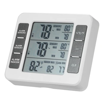 Z30 LCD Digitalni Termometar Temperatura Metar Zatvorenom Otvorenom Vrijeme Stanicu Bežični Odašiljac sa C-F Max Min Vrijednost Prikaži