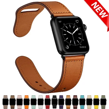 Remen za apple gledati 6 bend 44mm 40mm korea 42mm 38mm smartwatch čiste kože watchbands narukvicu iwatch 5 4 3 2 SE bend