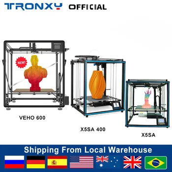 Tronxy X5SA 400 500 VEHO 600 PRO Niz 3D Printer Srednjoj Preciznost Veličine Štampanje Nadograditi Brzo Skupština 3d printer uradi sam kit