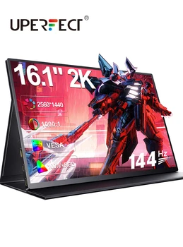 UPERFECT UXbox 2 2K 144Hz Igara Monitor 16 Inca Prenosni Laptop Prikaži Sa Tip C Mini HDMI Za PS4/5 Paru Palubi Prekidač XBOX