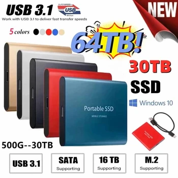2023 Prenosni Disko Duru Externo USB 3.1 Tip-C M. 2 SSD Vanjski Hard Disk 500GB 1TB 2TB usb 8TB Hard Diskovima za Laptopa