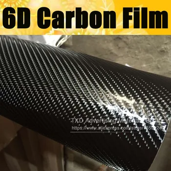 Vrhunska kvaliteta 10/20/30/40/50/60X152CM 6D Karbonskih vlakana film super velika teksturu 6D ugljen umotati naljepnicu sa zraka osloboditi mehurići