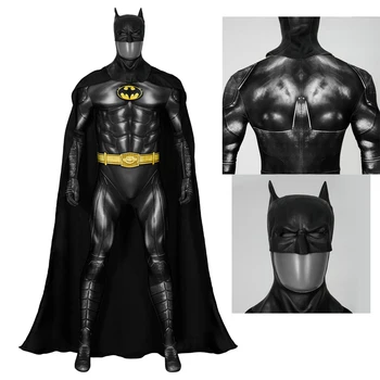 Film Maska Bruce Wayne Keaton koje se razvlači Flash Palicom Bruce Ludaca Kostim 3D Digitalni Štampanje Spandeks Zentai Kombinezon I Masku