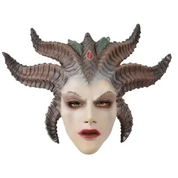 Igra Diablo IV Lilit Đavo Masku Ludaca Horor Demon Vampir Lateks Maske Kacigu noć Veštica Kostim Rekvizite