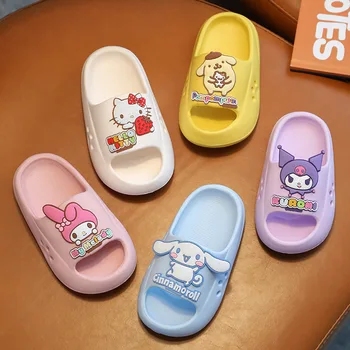 Divno Sanrio Djece Papuče Animaciju Hello Kitty Cinnamoroll Platforma Non-Iskliznes Kuće Ugodno Kawaii Otvorenom Plaži Sandale