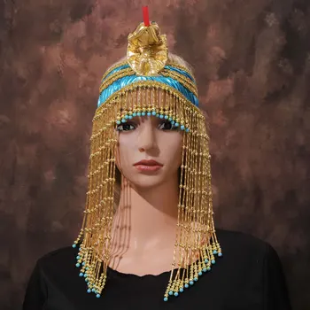 Drevnom Egiptu Kleopatra Headwear Žene Noć Veštica Ludaca Egiptu Kraljica Zmija Headpiece Glavi Odrasle Egipatski Kostim Dodatak