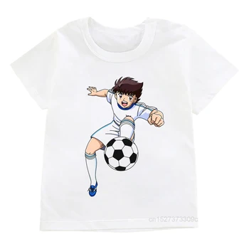 Ljeto Novi Animaciju Kapetane Tsubasa Le Petit Fudbaler Otisak Djeca majice Momci Kul T Majice Crtani Majice Djece Svestran Najviše