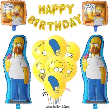 Disney Bart Simpson Folije Balon Rođendan Dekor stvari za Žurku koje Dečak Faovr Smešan poklon iznenađenje Kući Ukras Bebu