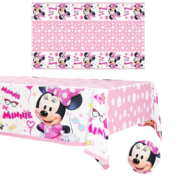 Minnie Mouse Rođendan Ukras Minnie Za Jednokratnu Upotrebu Stolnjak Posuđe Devojke Zabavu Sto Pokriti Bebu Zalihe Darove