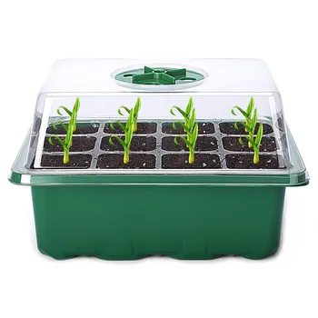 12 Rupe Staklenik Sadnog Kutiju Razmnožavanje Jaslice Lonce Posaditi Sjeme Starter Posude za Farmu Vrtlarenje Raste Rasta Alat