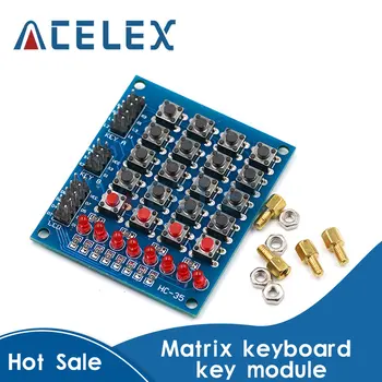 4X4 Matrix Tastaturu Za Arduino Niz Modul 16 Ključ, Pritisni Dugme Tastatur Prekidač Tipkovnica Vijeće 4*4 Tasten 8LEDs Dodatak uradi sam Kit