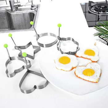 Nerđajućeg Čelika Prženo Jaje Palačinka Te Metal Kalup Temperatura Otpor Kuvanje Alat Doručak Omlet Kuhinji Gadget Prsten