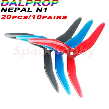 20PCS/10Pairs Originalni Novi DALPROP Nepal N1 3-Oštrica 5.1 cm FPV Propeler CW CCW POPO za RC Drona FPV Trke Pribor Dijelove