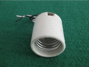 E14 Keramiku Lampu držač žicom sa protezom E14 Visoka temperatura, Keramiku lampu držač E14 keramičke baze