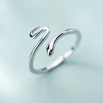 Divno Zmija Stanju Otvori Prilagodljiva Prst Prsten za Žene Jednostavno Prsten Dobro Nakit Devojka Dar