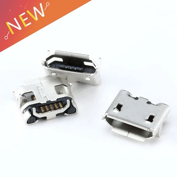 100 Pc Tip B Mikro USB Žena 5 Pin Jack Luku Socket Veza Popraviti Dijelove