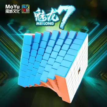 Moyu MFJS Meilong 7 7X7 Magiju Brzinu Kocku Stickerless Profesionalni Fidget Igračke Meilong 6 6x6 Cubo Magico Slagalice