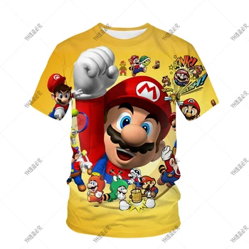 Mode Mario-burazeri T majice Djeca Odeće Najviše Dečko majicu Igru 3D Otisak T Majice Smiješno Animaciju Kratke Rukave Bebu Devojke Odjeća