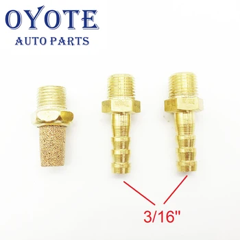 OYOTE Novi Brass je Prikladno Prigušivač ukršteni konektori Za MAC Elektronske Pojačati Kontrolu Solenoidom Ventil
