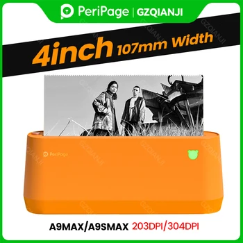 PeriPage A9s MAX A9Max Prenosni Sliku Printer 304dpi Bluetooth Bežični Termalni Printer Etikete Podršku 107 77 57mm Papiru