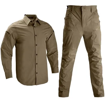 Taktički Majicu Safari Vindjakna Vojne Borbi Uniformu Trainning Odijela Posao Postavlja Odeći Lov Odelo Vojska Ljude Majicu