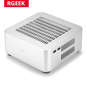 RGEEK L80S Sve Aluminijuma Šasija Mali Desktop Kompjuter Slučaj PSU HTPC Mini-ITX PC Kuće Sa Napajanje