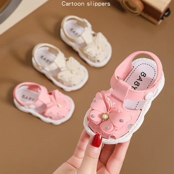 Ljetno Dijete Devojke Non-iskliznes Sandale zatvorenu Stanova Dijete Prvi Šetače Krevetac Cipele Otvorenom Dijete Djece Sandale