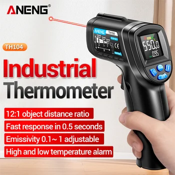 ANENG TH104 Infracrveni Ručnim Temperatura Pištolj -50~550℃ IR laser Senzor Termometar Termalni Deo VA Ekran Metar Pyrometer Alat