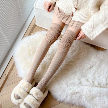 Ženske Čarape Jesen Zime Srednjoj Butine Čarape Japanski Uplitanju Preko Kolena Čarape Termalni Toplo Dugo Čarape