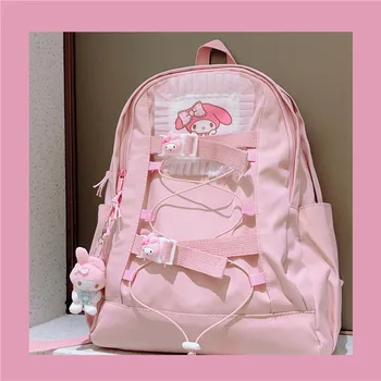 Sanrio moj Melody Kuromi slatka djevojka torbu student ruksak veliki kapacitet cimet ruksaku torbicu