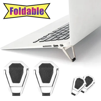 Metala Foldable Laptop Stajati Mini Hlađenje Stajati Noge Bazu Držač Non-iskliznes Podršku Macbook Pro Zrak Lenovo Thinkpad PC Laptopa