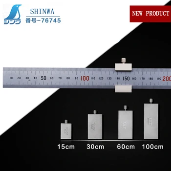 SHINWA Čelika Željezo Vladar Slideru Zaustavljanje 1m Nerđajućeg Čelika Papiru za Zaustavljanje 15 30 60 100cm