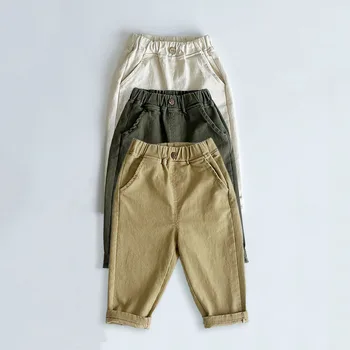 2023 Proljeće Djeca Pantalone Čvrsti Momci Pantalone Mode ChildrenTrousers Kratak Djeca Traperice Dijete Odjeća